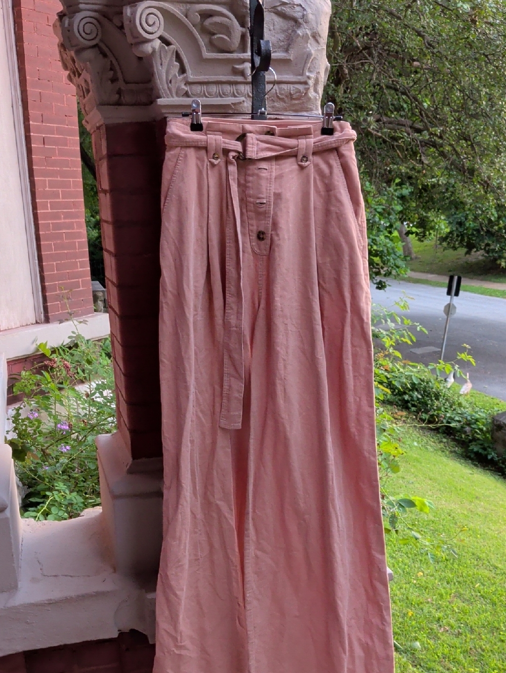 Nwt Ulla Johnson Blush Corduroy Wide Leg Trousers